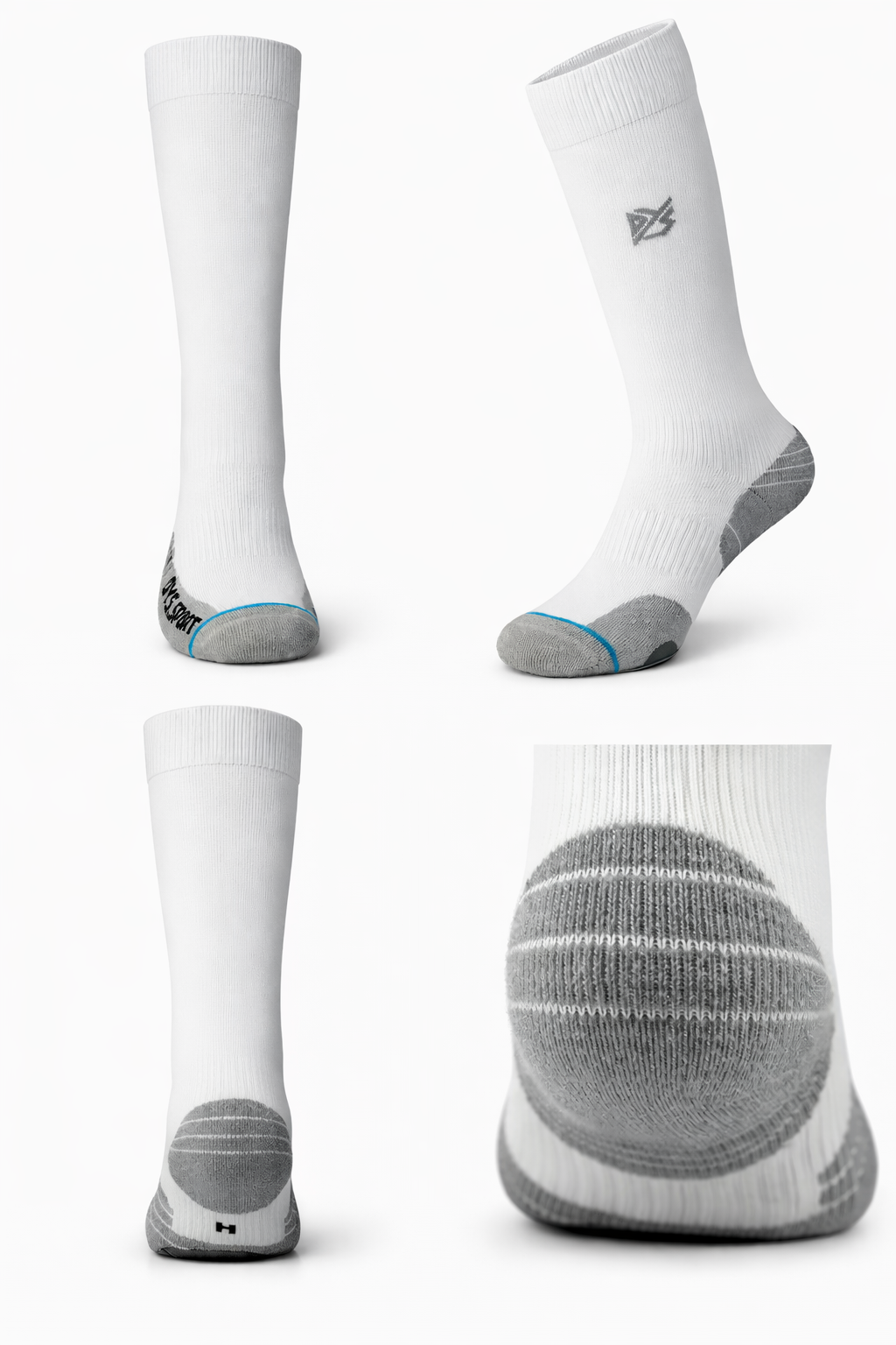 Kompressions-Laufsocken, Ultralight/High-Tec, Profi, Weiß/Gelb/Rosa, EU 35-39