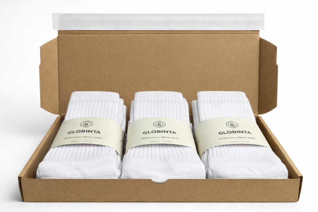 6er Pack Performance Sportsocken Weiß