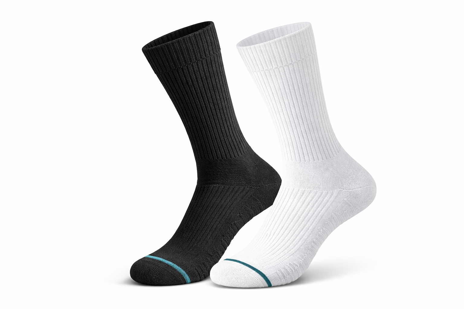 Laufsocken, High-Tec, Ultralight/Normal Cut/Pro, Schwarz/Weiß, EU39-45, Herren