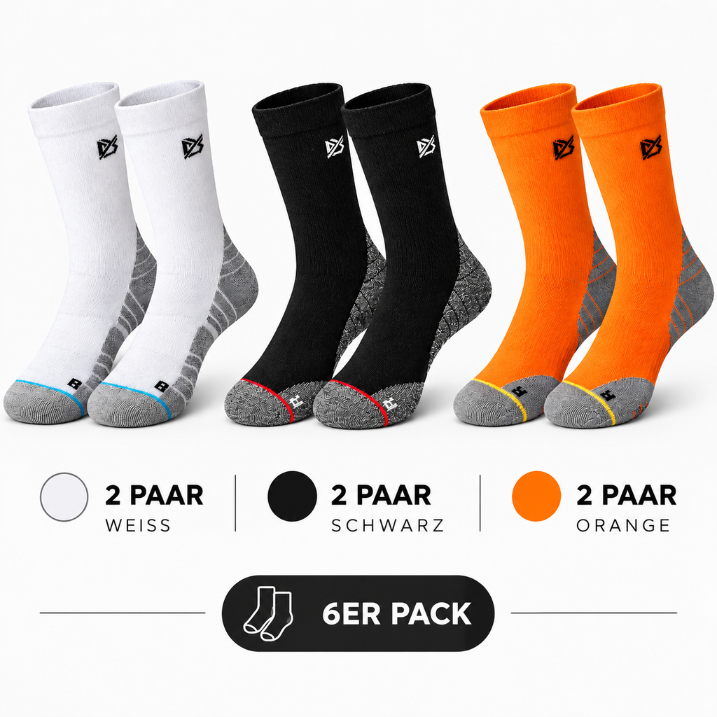 Laufsocken Ultralight Sport Herren – 6 Paar, EU 40-44