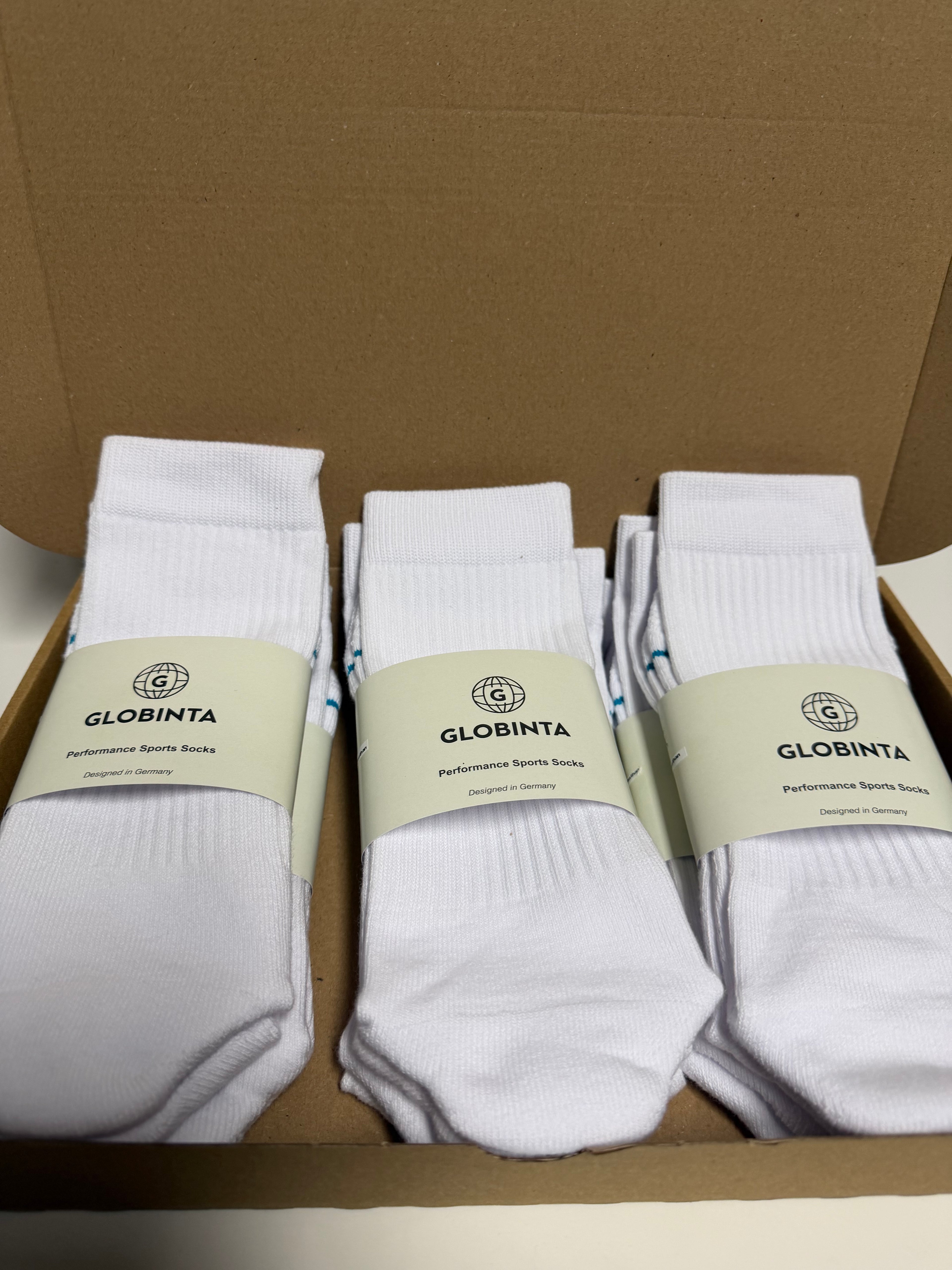 3er Pack Performance Sportsocken Weiß
