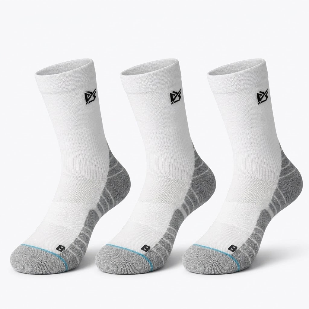 Ultralight Running Socks Sport – White/Black/Orange, Men EU40-44